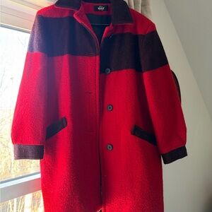Woolrich Red and Black Utility Jacket